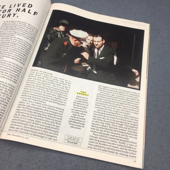 Time Magazine November 25 2013 Kennedy The Moment That Changed America - Picture 7 of 7